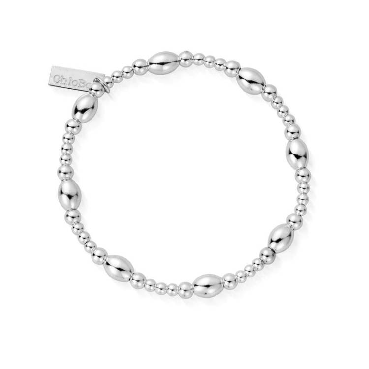ChloBo Sterling Silver Cute Oval Bracelet - Sterling Silver