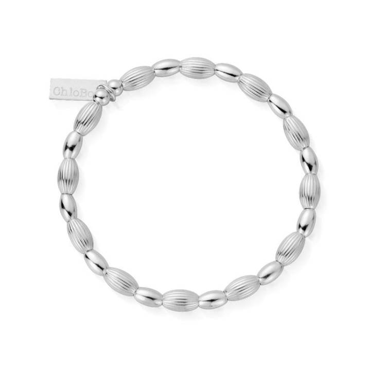 ChloBo Sterling Silver Double Rice Bracelet - Sterling Silver