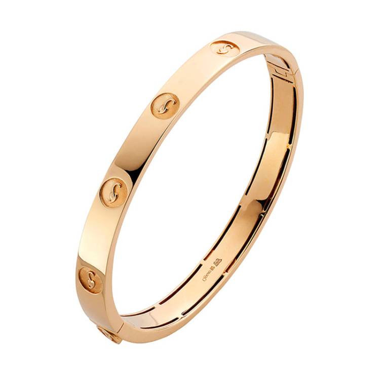 Clogau Tree of Life 1854 18ct Yellow Gold Insignia Bangle - Yellow Gold