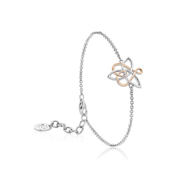 Clogau Fairies of the Mine White Topaz Sterling Silver Bracelet D - Silver
