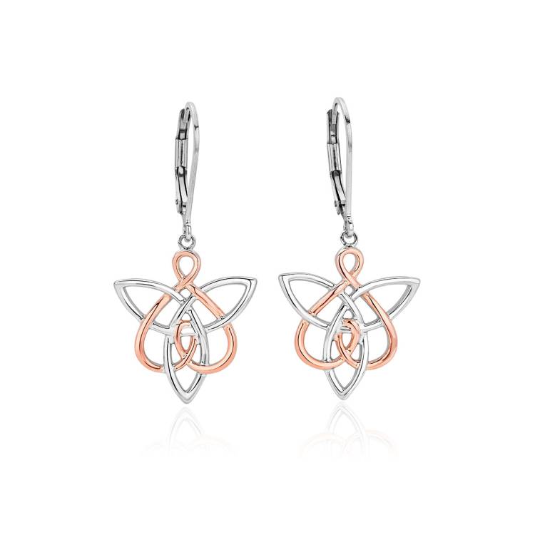 Clogau Fairies of the Mine White Topaz Sterling Silver Drop Earrings - Silver