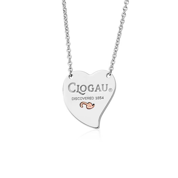 Clogau Tree of Life Insignia Signature Heart Sterling Silver Necklace D - Silver