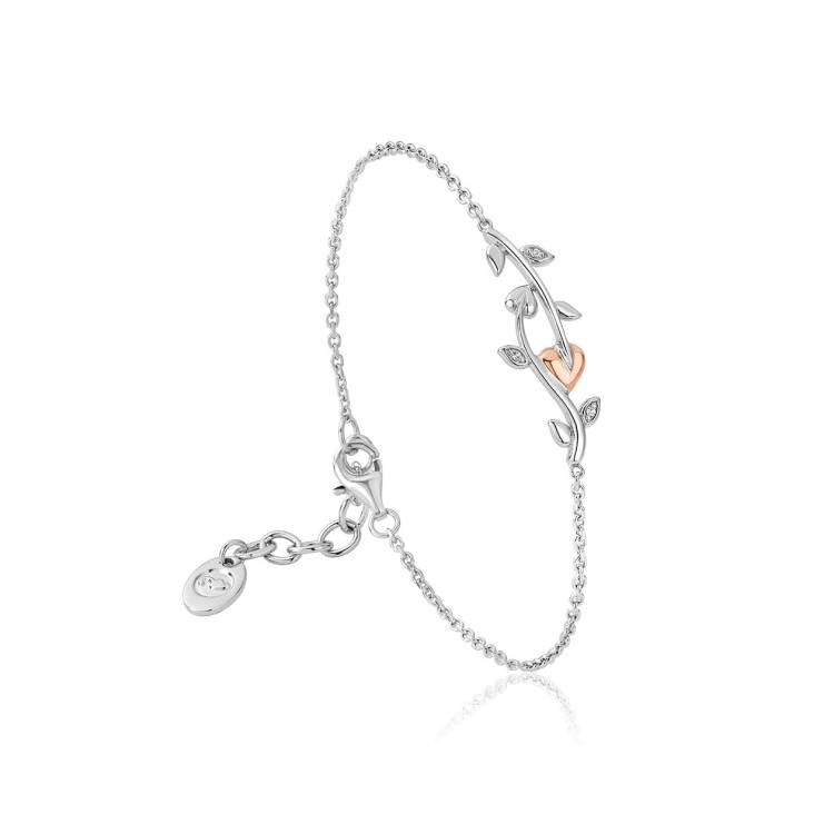 Clogau Vine of Life White Topaz Sterling Silver Bracelet - Silver
