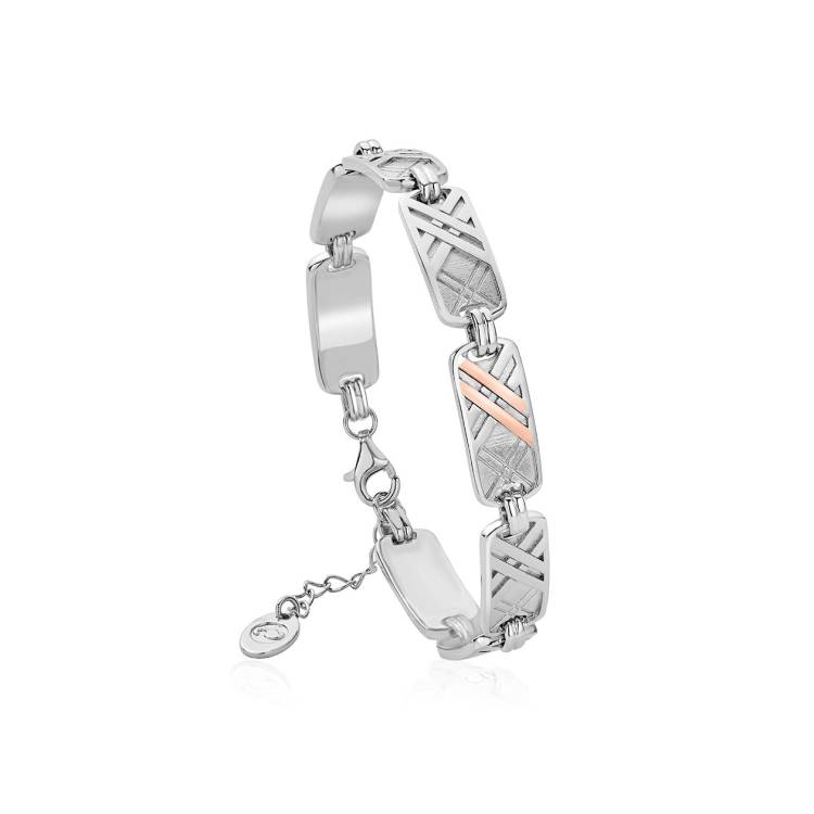 Clogau Welsh Tartan Sterling Silver Bracelet - Silver