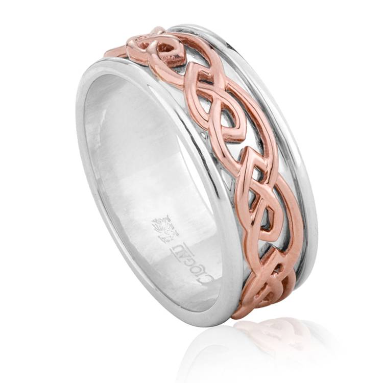 Clogau Annwyl Sterling Silver Rose Gold Ring - O
