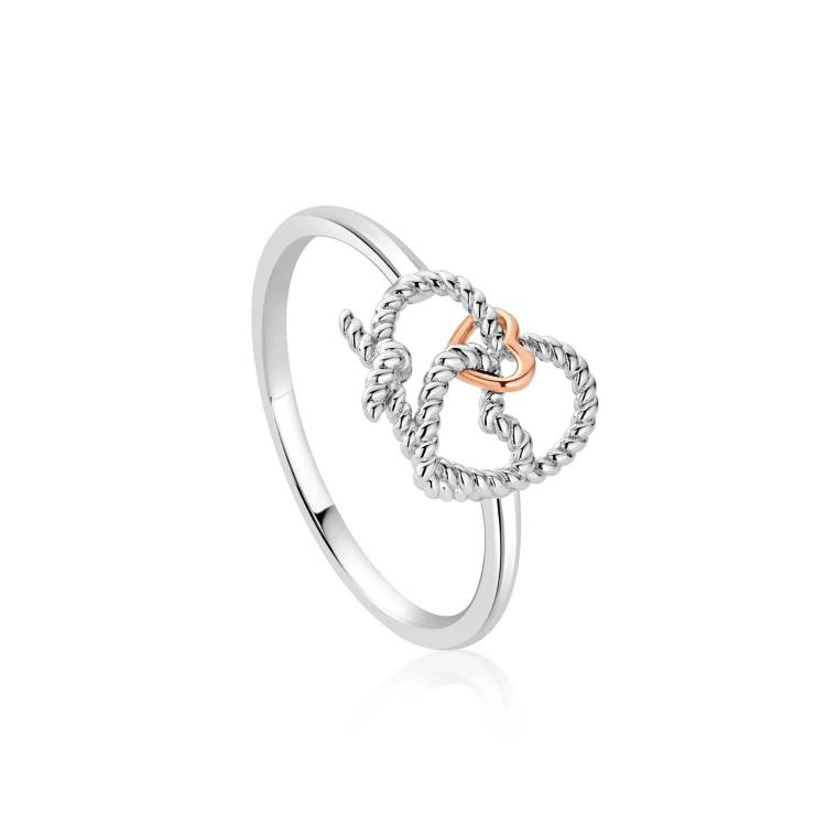 Clogau Bound Forever Sterling Silver Ring - Q