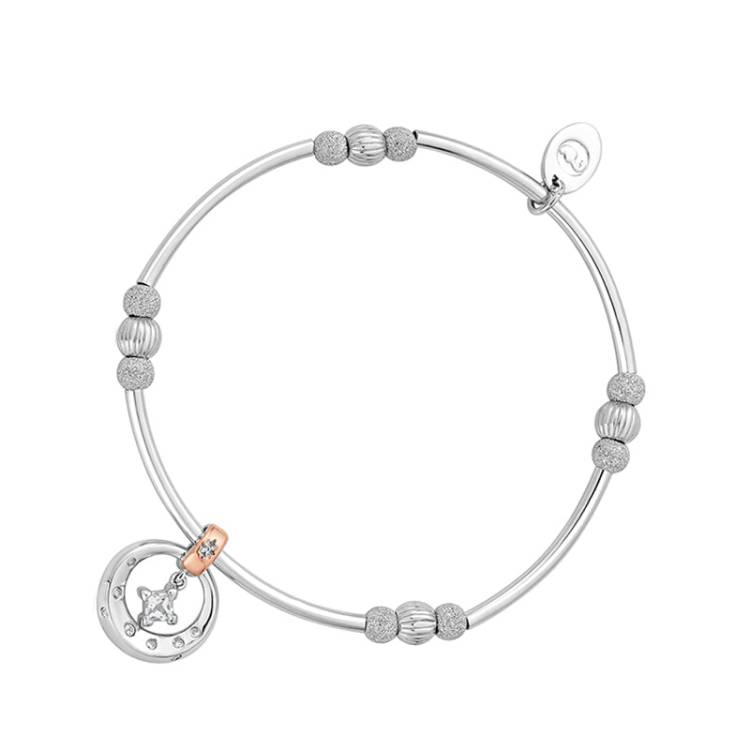 Clogau The Stars Of The Llyn Peninsula Sterling Silver Affinity Bead Bracelet D - Silver