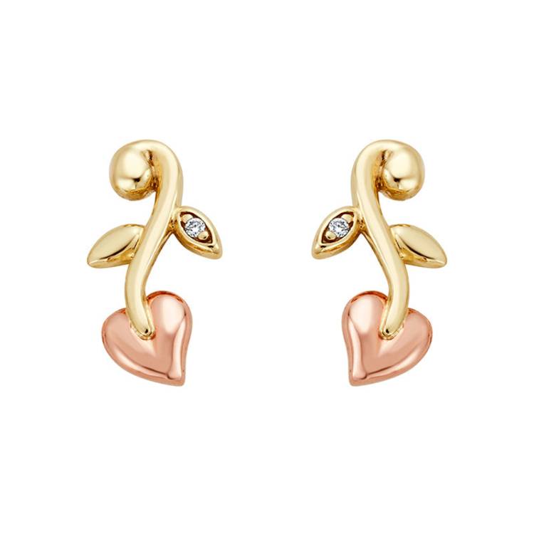 Clogau Vine Of Life 9ct Gold Diamond Drop Earrings - Gold