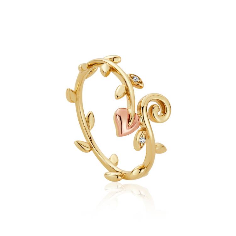 Clogau Vine Of Life 9ct Gold Diamond Ring - L