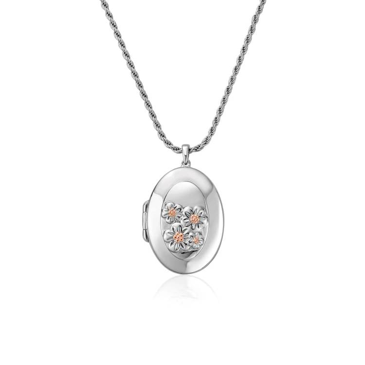 Clogau Forget Me Not Sterling Silver Locket