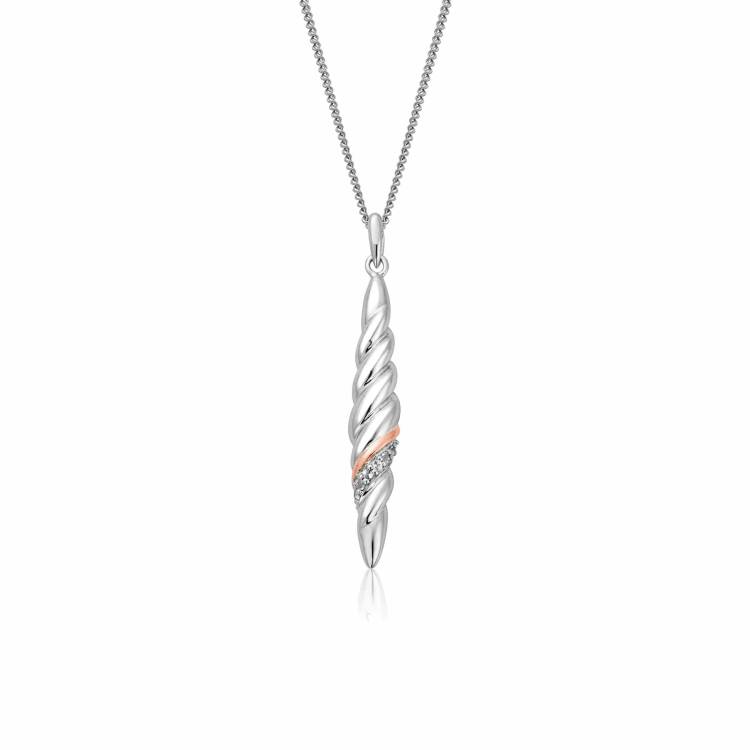 Clogau Lover's Twist Sterling Silver Pendant