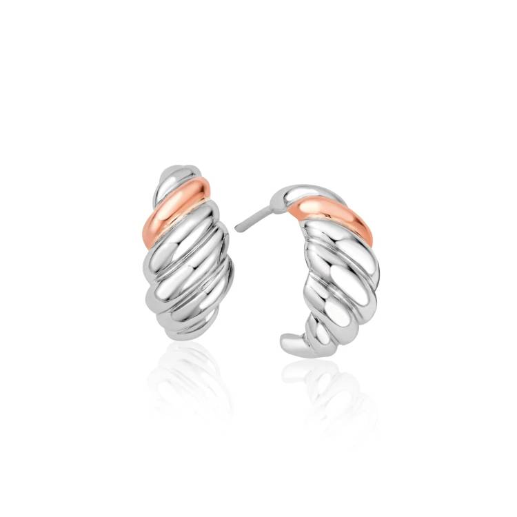 Clogau Lover's Twist Sterling Silver Earrings