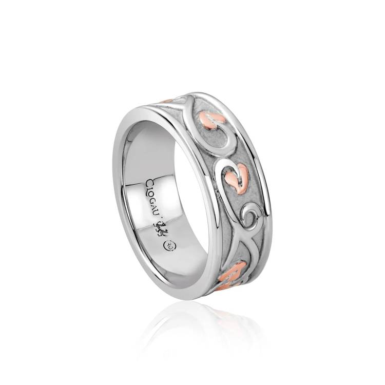 Clogau Tree of Life Sterling Silver Band Ring - O