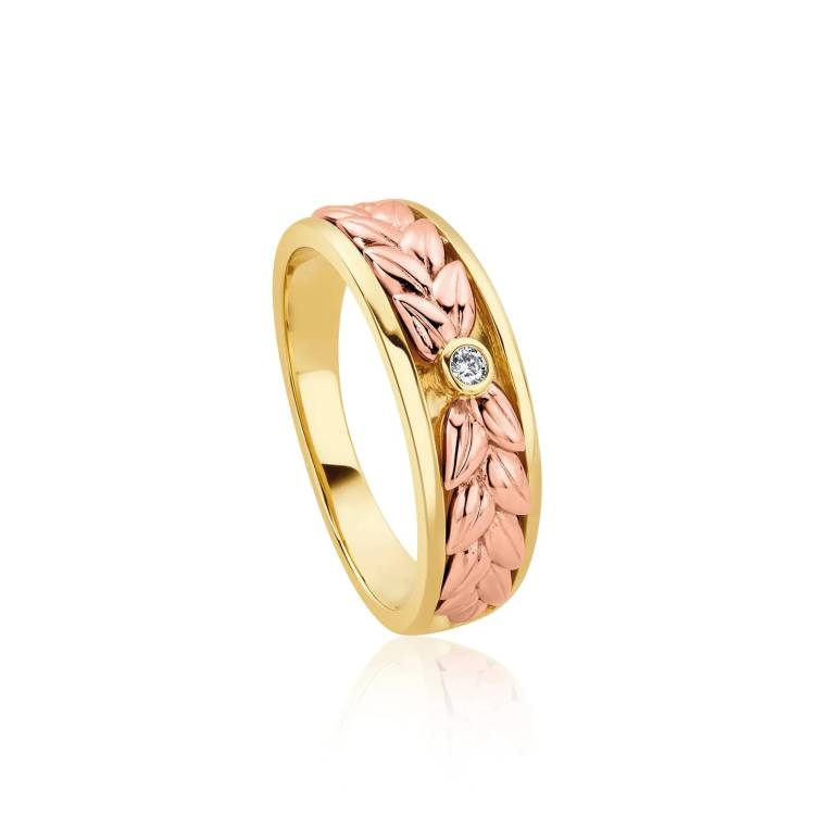 Clogau Lilibet 9ct Gold Diamond Channel Set Ring - O
