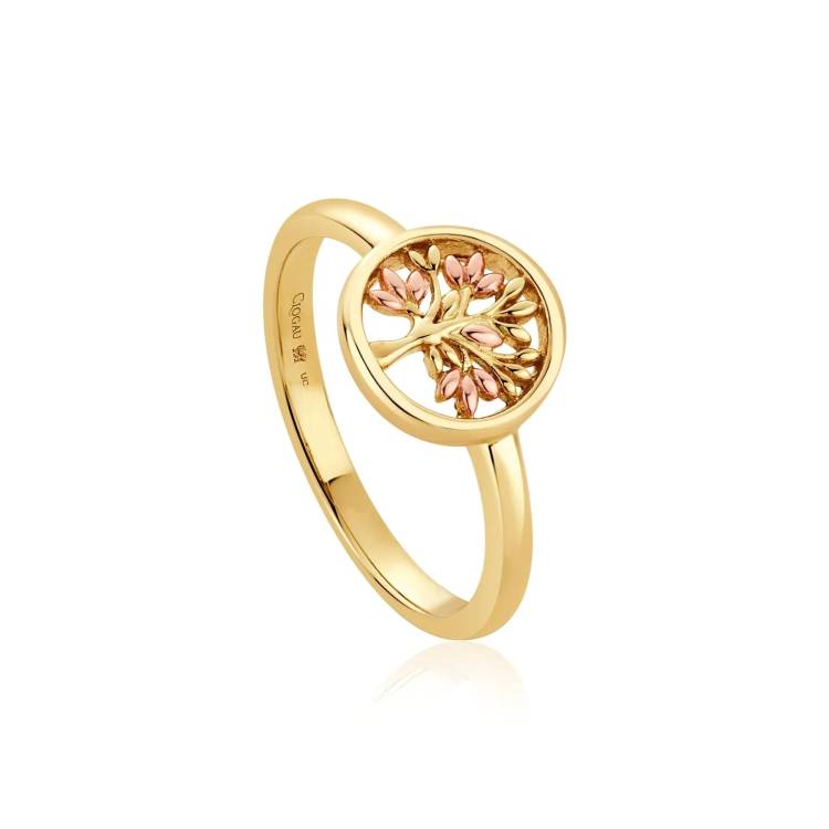 Clogau Tree of Life Circle 9ct Gold Ring - R