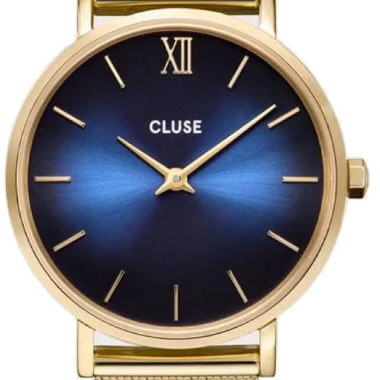 Cluse Watch Minuit Mesh Deep Blue - Blue