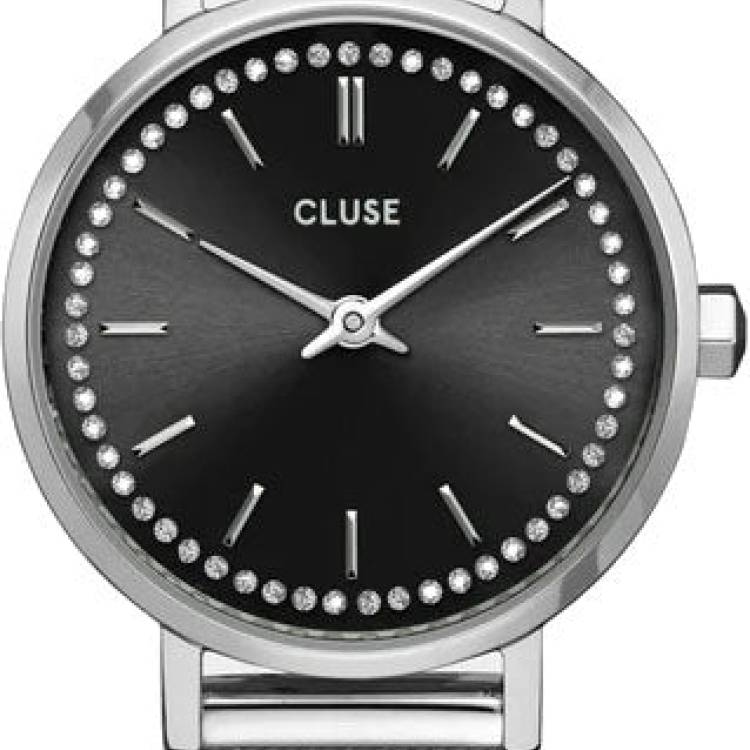 Cluse Watch Boho Chic Petite Crystals Mesh Black - Black