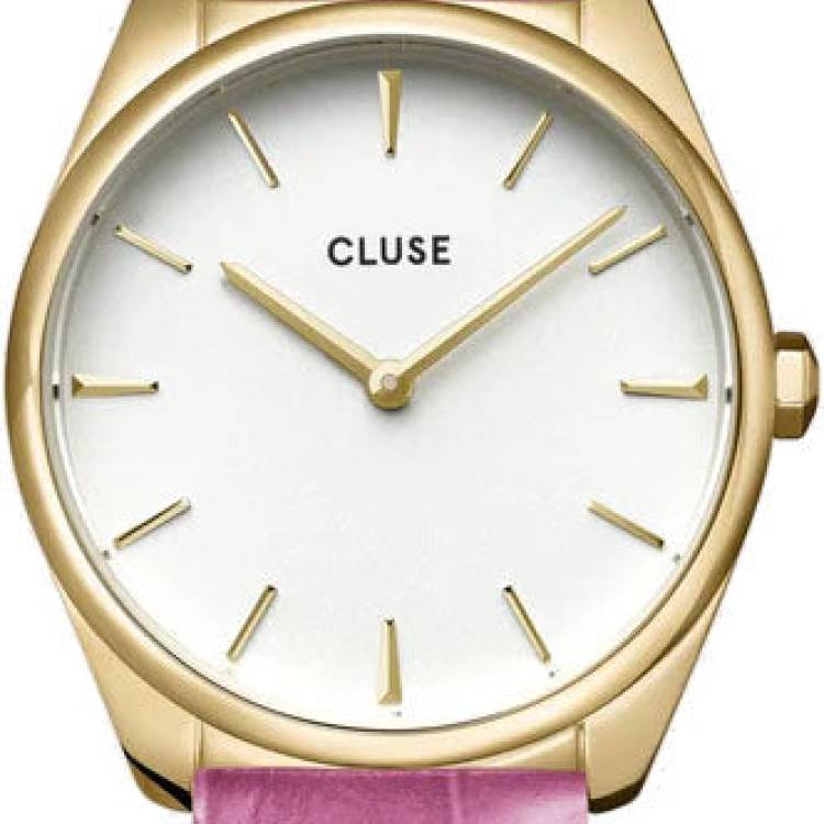 Cluse Watch Feroce Petite Pink Gold - White