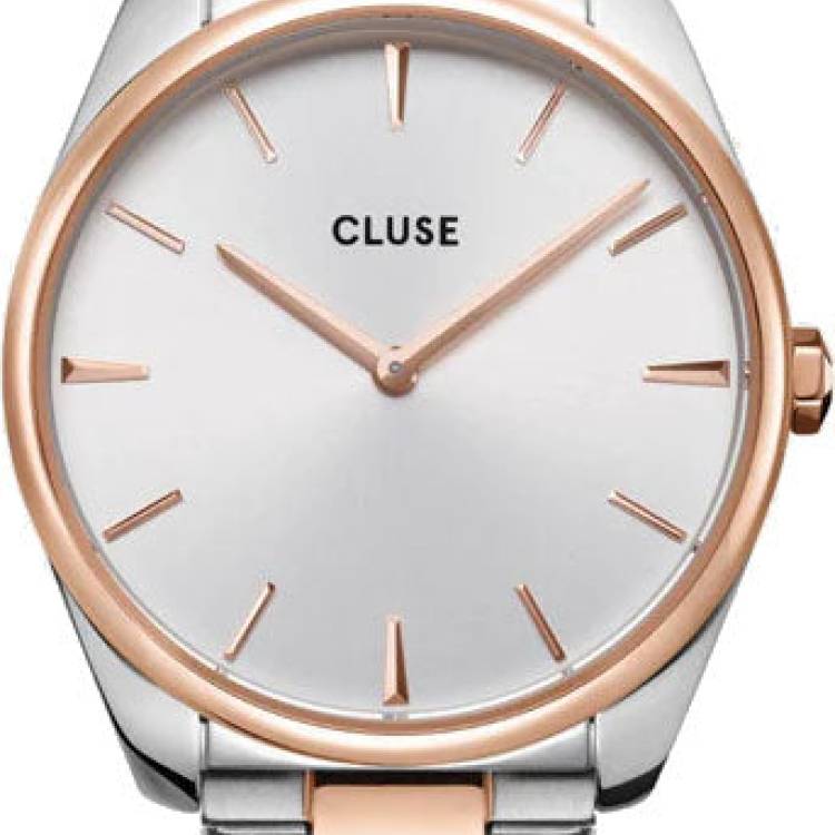 Cluse Watch Feroce White Rose Gold - Silver