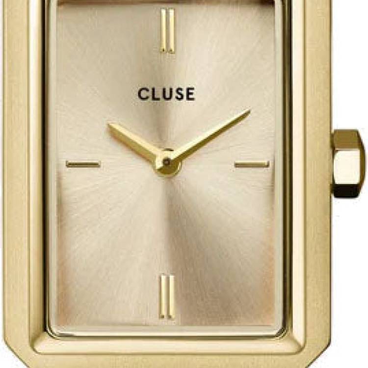 Cluse Watch Fluette Leather Coral Lizard Gold - Gold