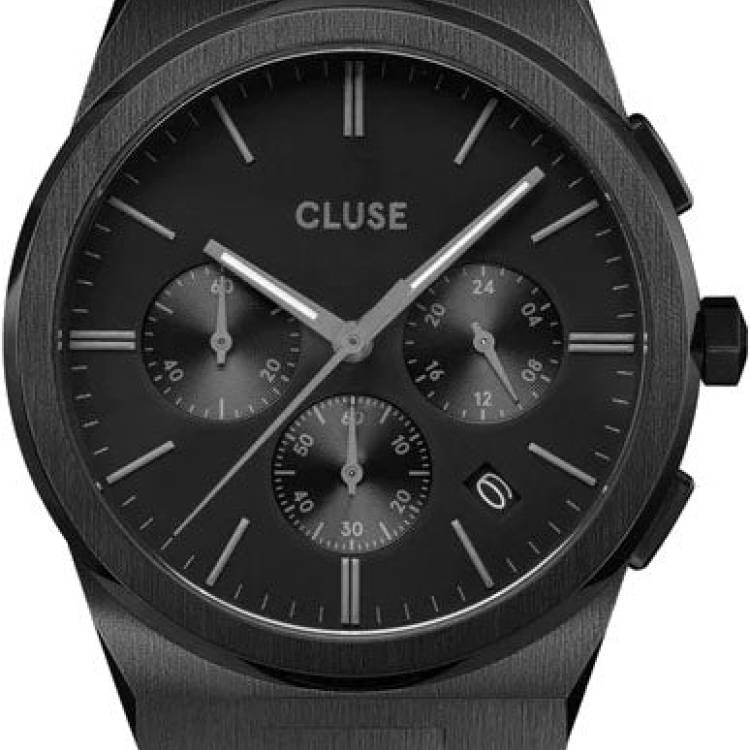 Cluse Watch Vigoureux Chrono Full Black - Black