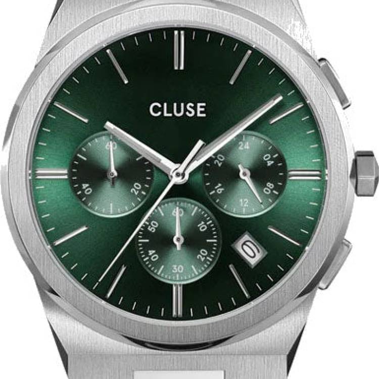 Cluse Watch Vigoureux Chrono Green Silver - Green