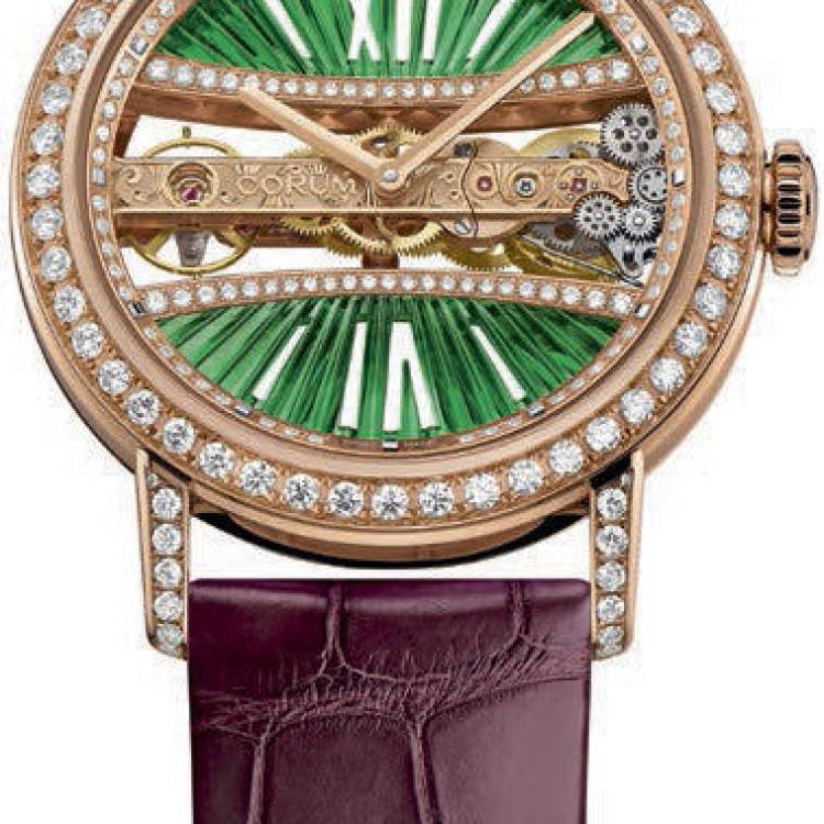 Corum Watch Golden Bridge Round - Green