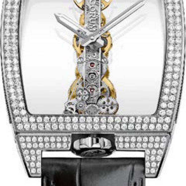 Corum Watch Golden Bridge Men Diamond - Silver