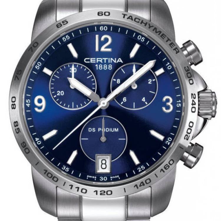 Certina Watch DS Podium Chrono Quartz - Blue