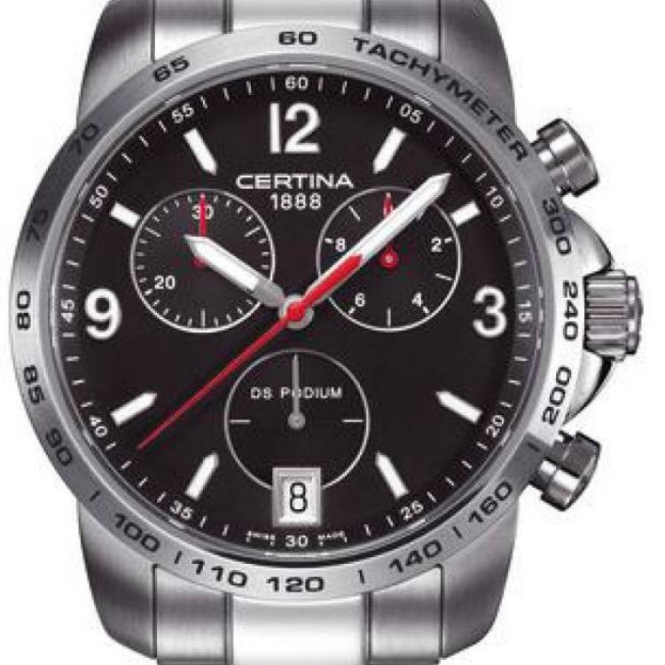 Certina Watch DS Podium Chrono Quartz - Black