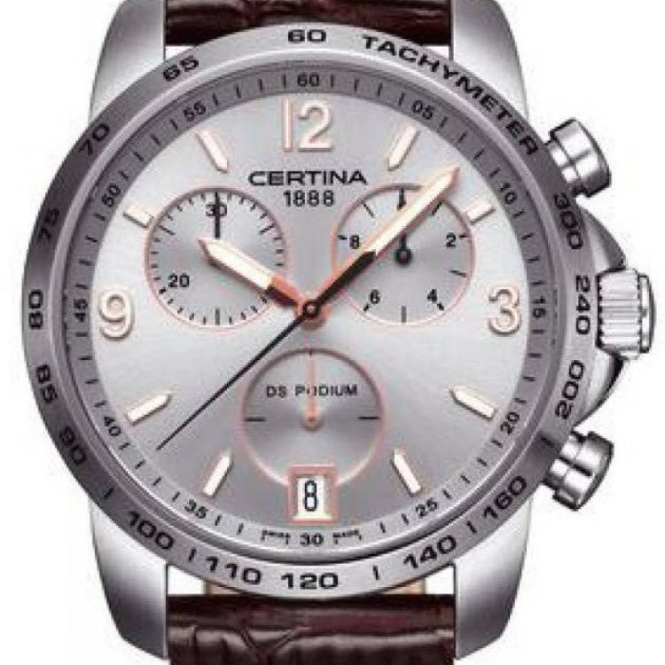 Certina Watch DS Podium Chrono Quartz - Silver