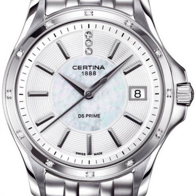Certina Watch DS Prime Lady Round Quartz - White
