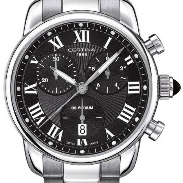 Certina Watch DS Podium Lady Chrono Quartz - Black