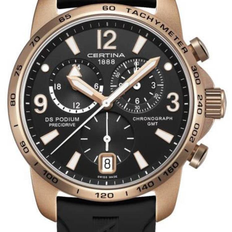 Certina Watch DS Podium GMT Lightweight - Black