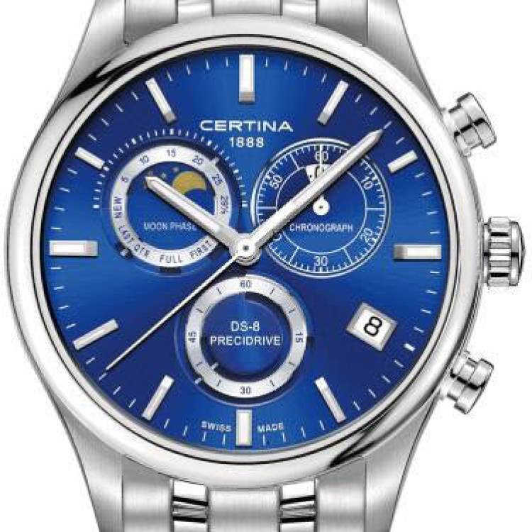 Certina Watch DS-8 Chrono Moon Phase - Blue