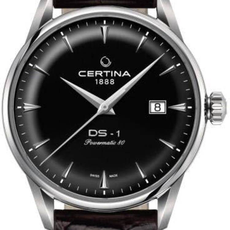 Certina Watch DS-1 Mens Powermatic 80 - Black