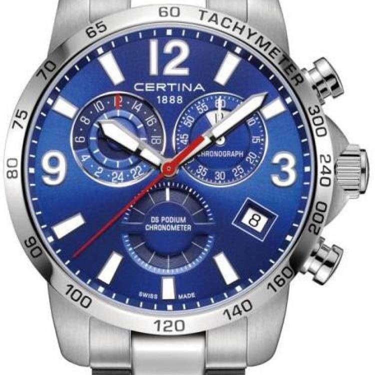 Certina Watch DS Podium Chrono GMT - Blue