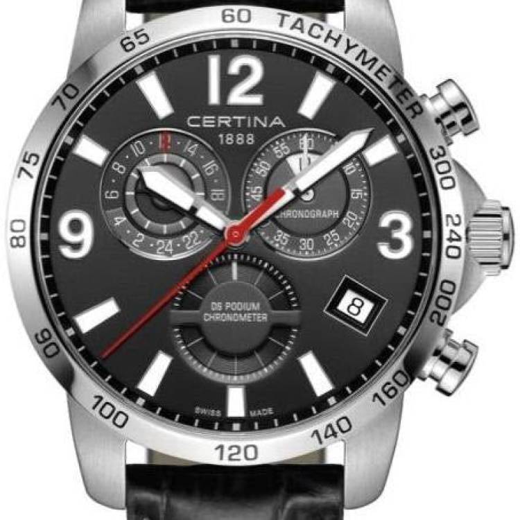 Certina Watch DS Podium Chrono GMT - Black