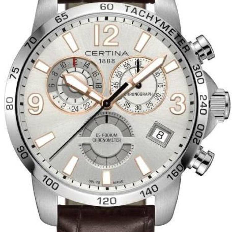Certina Watch DS Podium Chrono GMT - Silver
