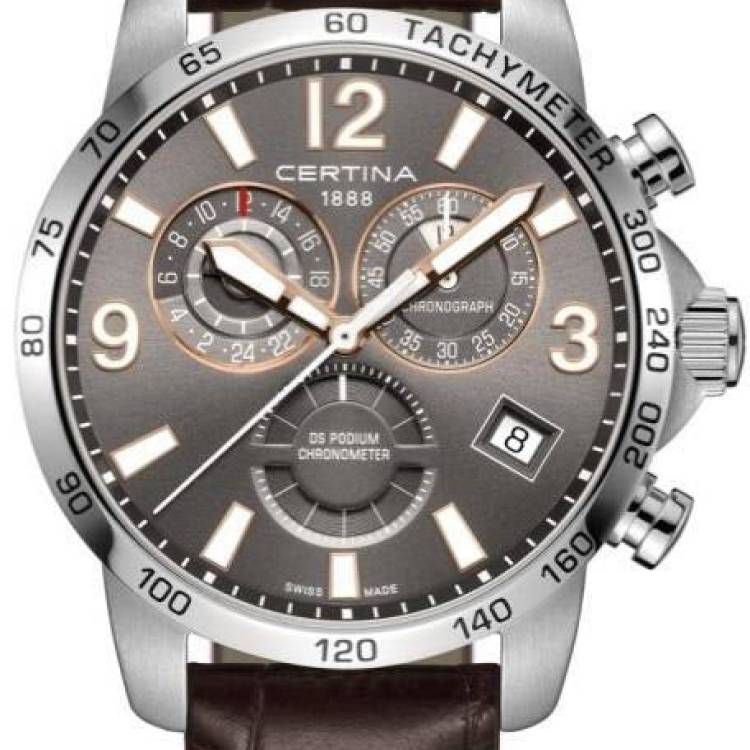Certina Watch DS Podium Chrono GMT - Grey