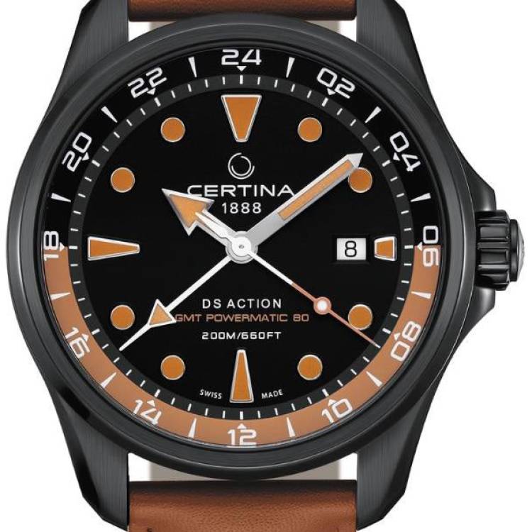 Certina Watch DS Action GMT Powermatic 80 - Black