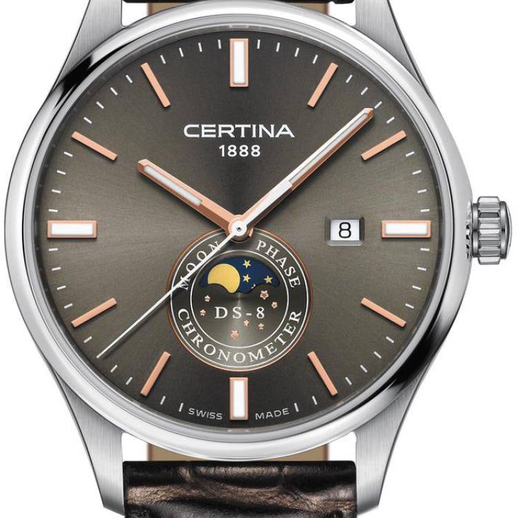 Certina Watch DS-8 Moon Phase - Grey