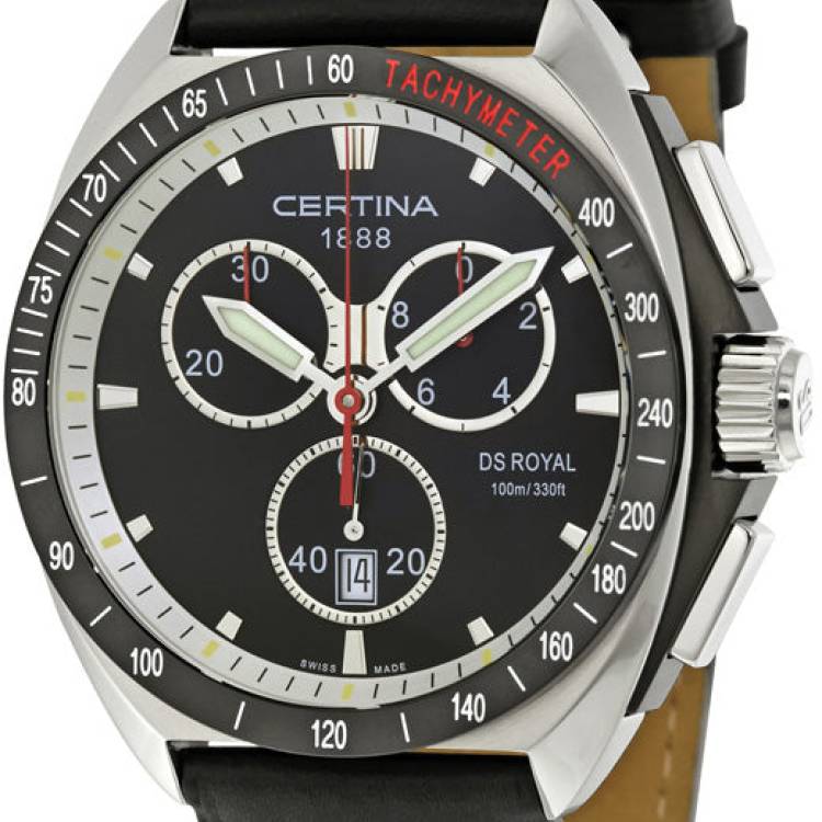Certina Watch DS Royal Chronograph Mens - Black