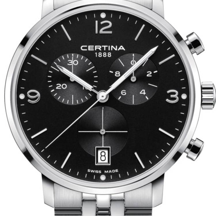 Certina Watch DS Caimano Chronograph - Black