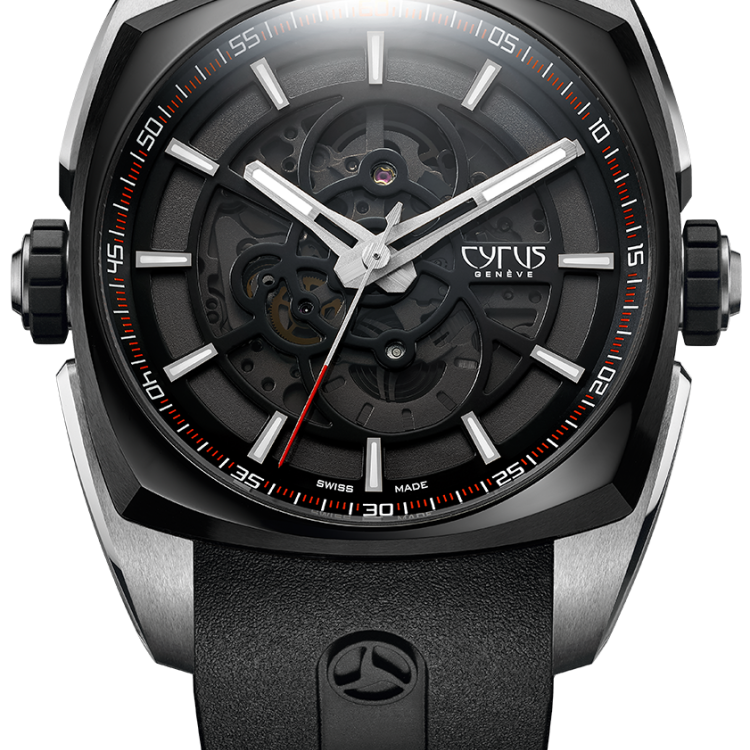 Cyrus Watch Klepcys Solo Tempo Steel & Black DLC Steel Limited Edition - Black