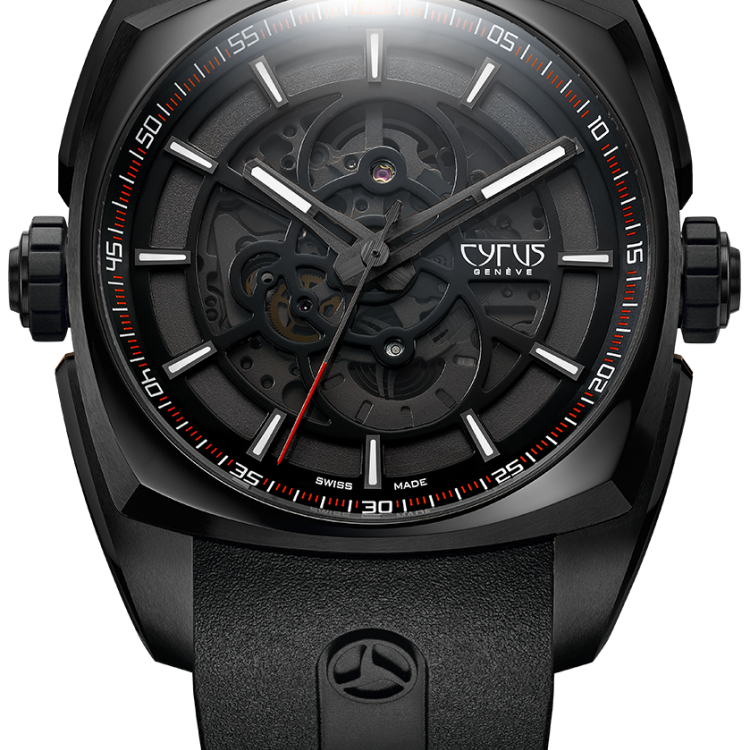 Cyrus Watch Klepcys Solo Tempo Black DLC Steel Limited Edition - Black