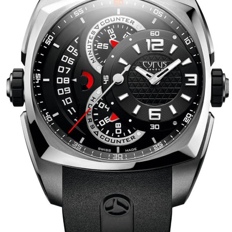 Cyrus Watch Klepcys Chronograph Titanium Steel Limited Edition - Black