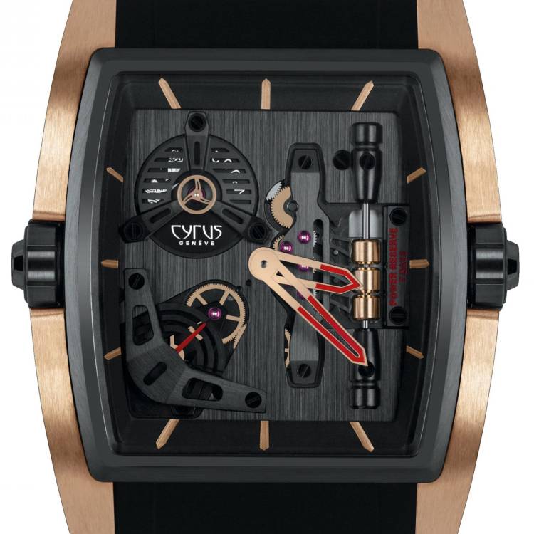 Cyrus Watch Kambys Black DLC Titanium Rose Gold Limited Edition - Black