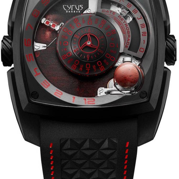 Cyrus Watch Klepcys Mars Black Black DLC Titanium Limited Edition - Black