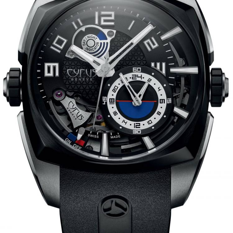 Cyrus Watch Klepcys Alarm Steel Black DLC Titanium Limited Edition - Black